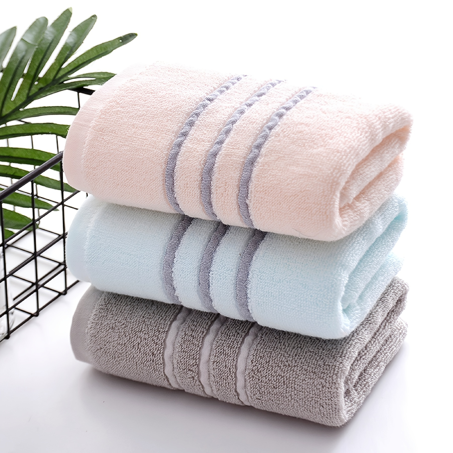 Hand Towels for Bathroom - VANZAVANZU Premium Hand Towels Set (13×29 in)  Ultra Soft and Highly Absorbent Bathroom Hand Towels Upgraded (Cream  White+Turquoise+Grey Blue+Wedgewood+Dark Grey+Navy Blue) 