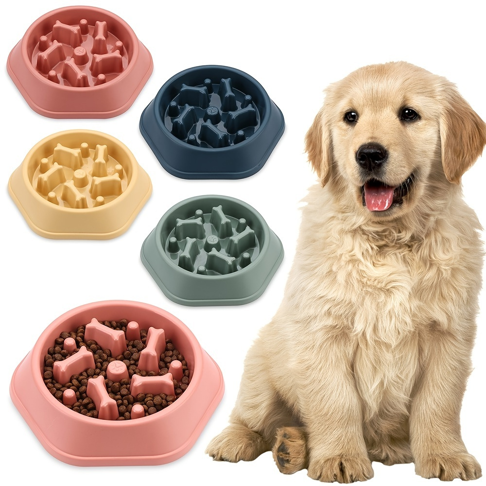 Large Non-slip Puzzle Dog Bowl - Slow Feeder For Medium & Large Dogs -  Prevents Choking! - Temu