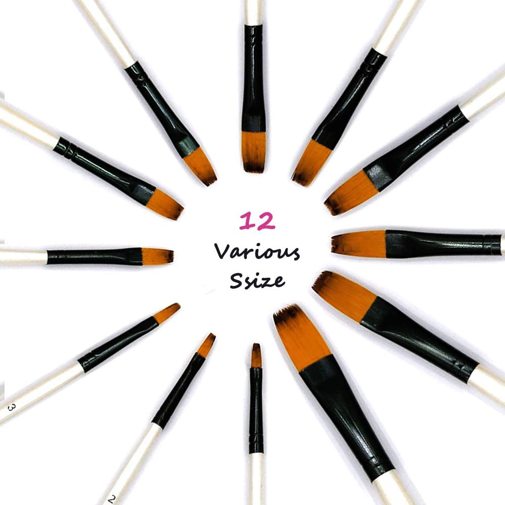 Pearl White Oil Paint Pens Dual Color Nylon Hair Painting - Temu