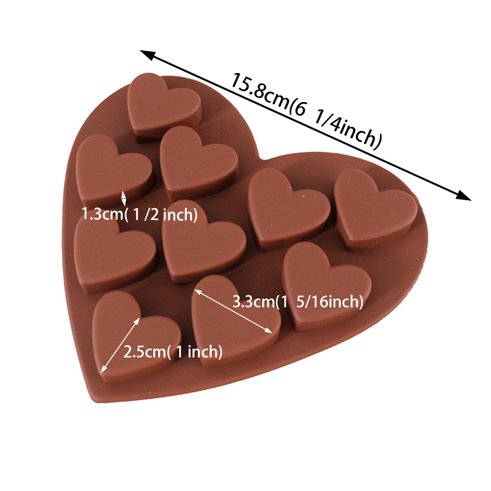 WOPODI 2 moldes de silicona con forma de corazón, regalo de amor, molde de  jabón en forma de corazones, para el día de San Valentín, mano a mano