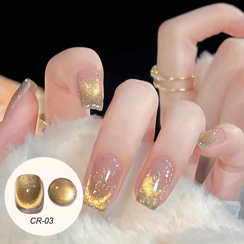 Crystal Cat Eye Nail Polish Festive Occasions Temu