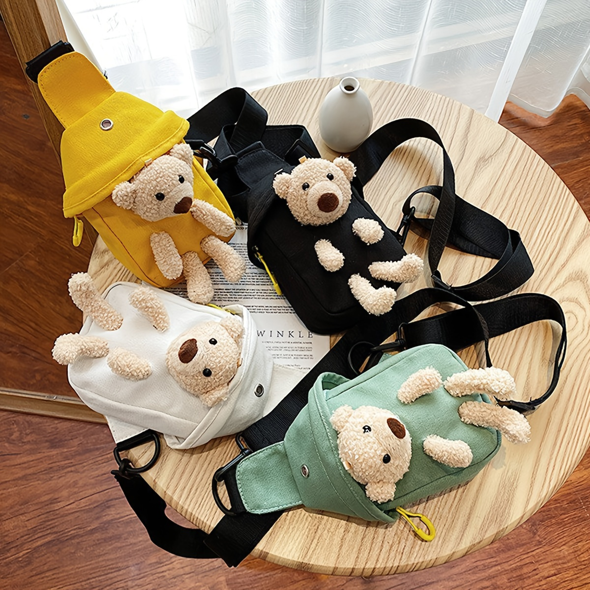 Fuzzy Cute Chicken Crossbody Bag Cartoon Animal Doll Temu