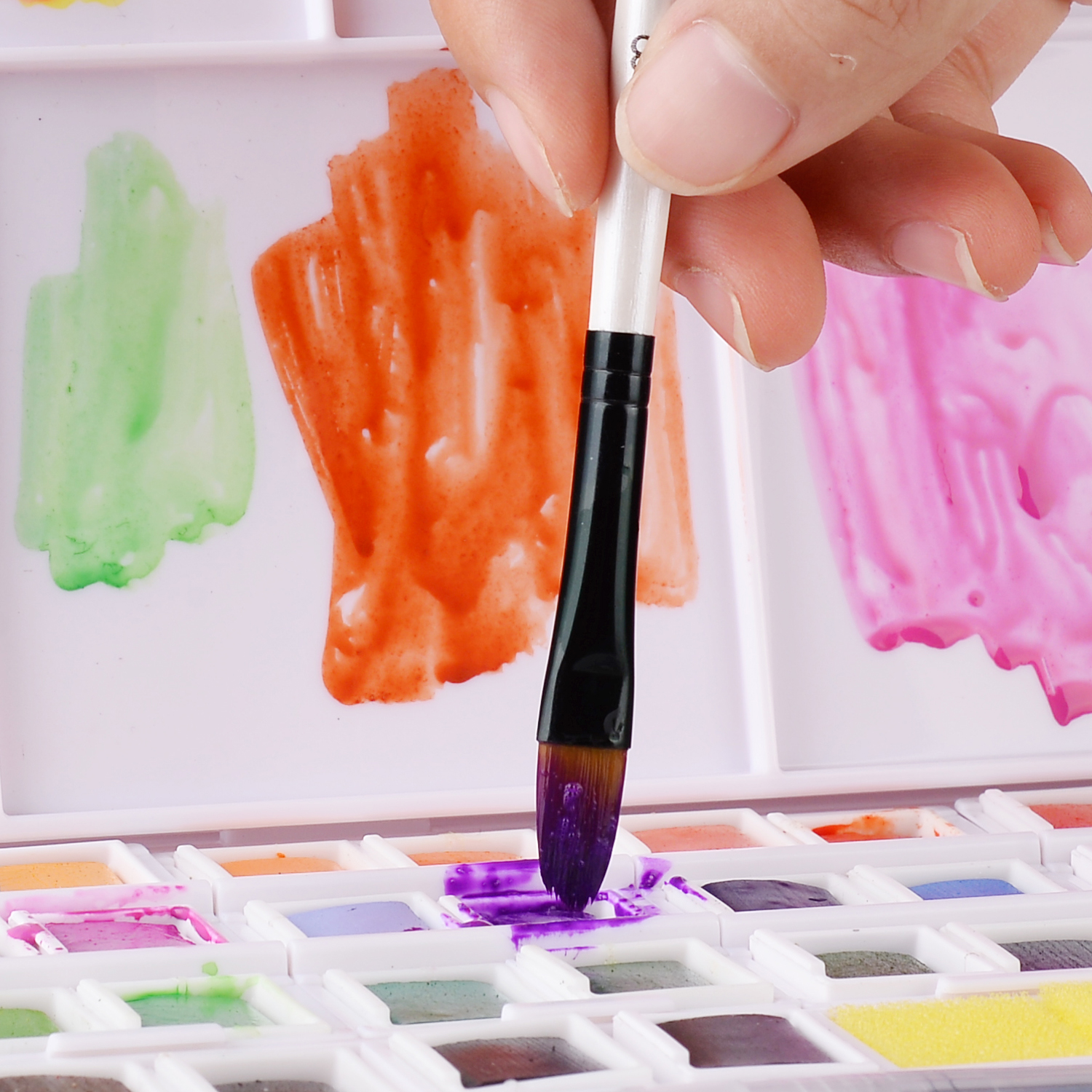 Pearl White Oil Paint Pens Dual Color Nylon Hair Painting - Temu