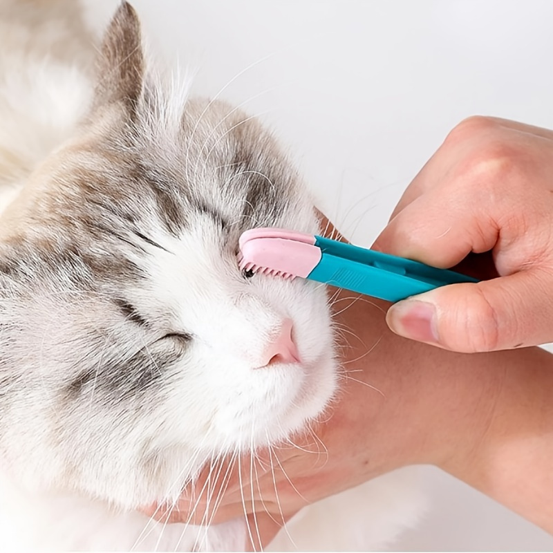 

1pc Silicone Cat Mucus Brush, Eye Cleaning Tweezers For Dogs & Cats, Pet Grooming Supplies