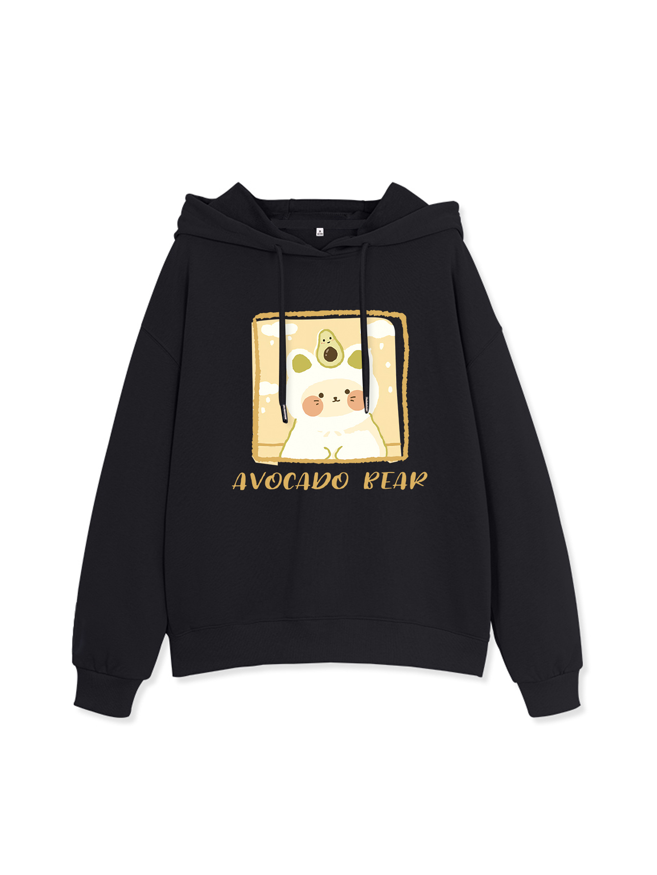 Letter Print Solid Hoodie Casual Every Day Sweatshirt For Winter