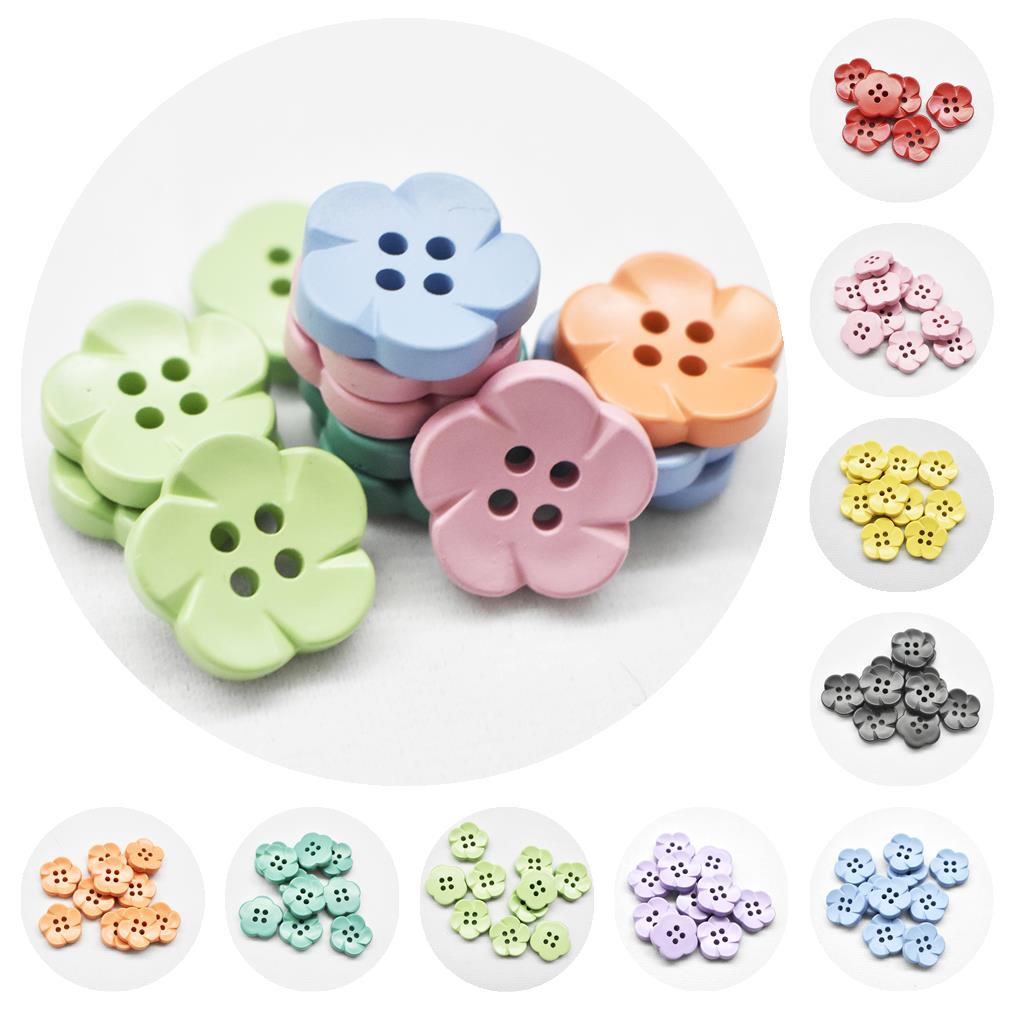 Vibrant Mini Flower Buttons For Diy Crafts And Sewing Add - Temu