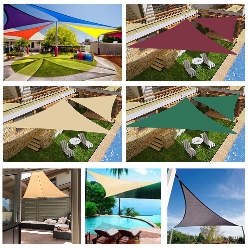 1pc 2 3 3 6 5m triangle sun shade   canopy for 98 uv block sun shelter for outdoor facility activities backyard awning camp tent details 2