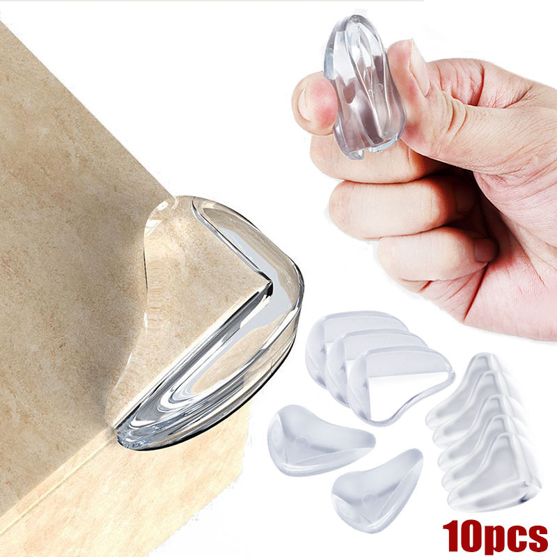 5pcs Transparent Silicone Anti-Collision Corner Protectors Baby