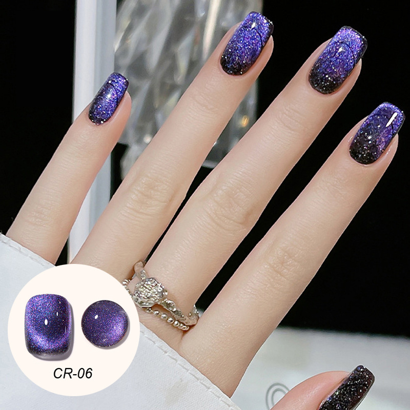Crystal Cat Eye Nail Polish Festive Occasions Temu