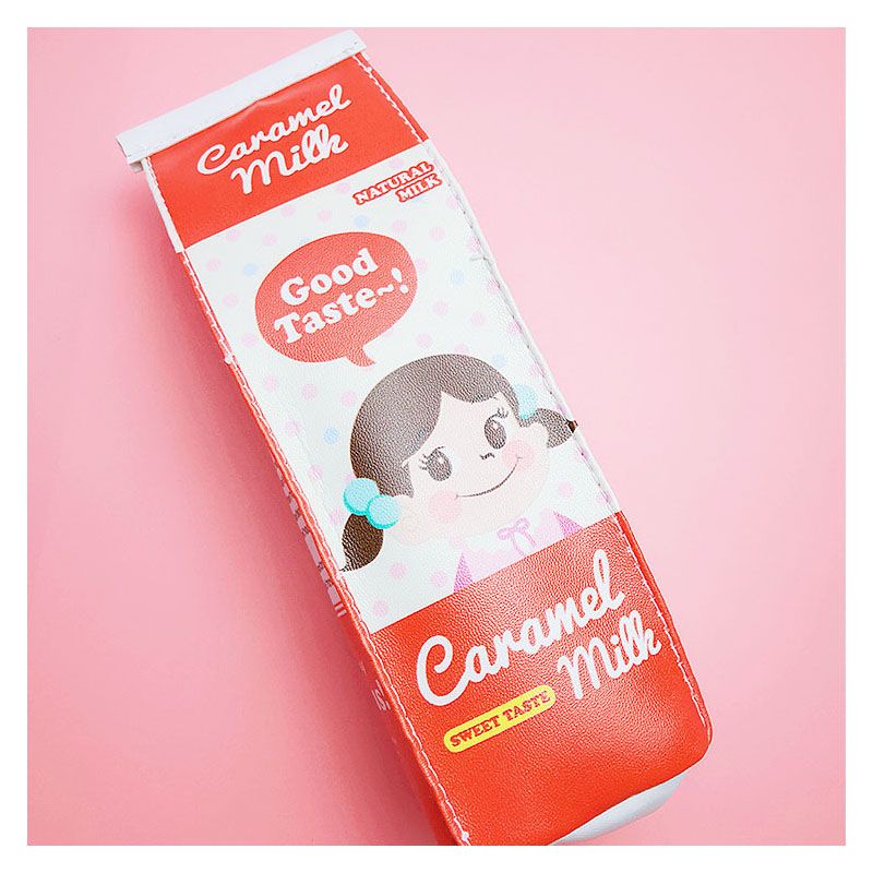 Funny Live Cute Milk Shape Pencil Case Large Capacity Milk Carton Pencil  Cases Cosmetic Bag Waterproof Pu Pencil Holder Pen Pouch Stationery  Organizer | High-quality & Affordable | Temu Canada