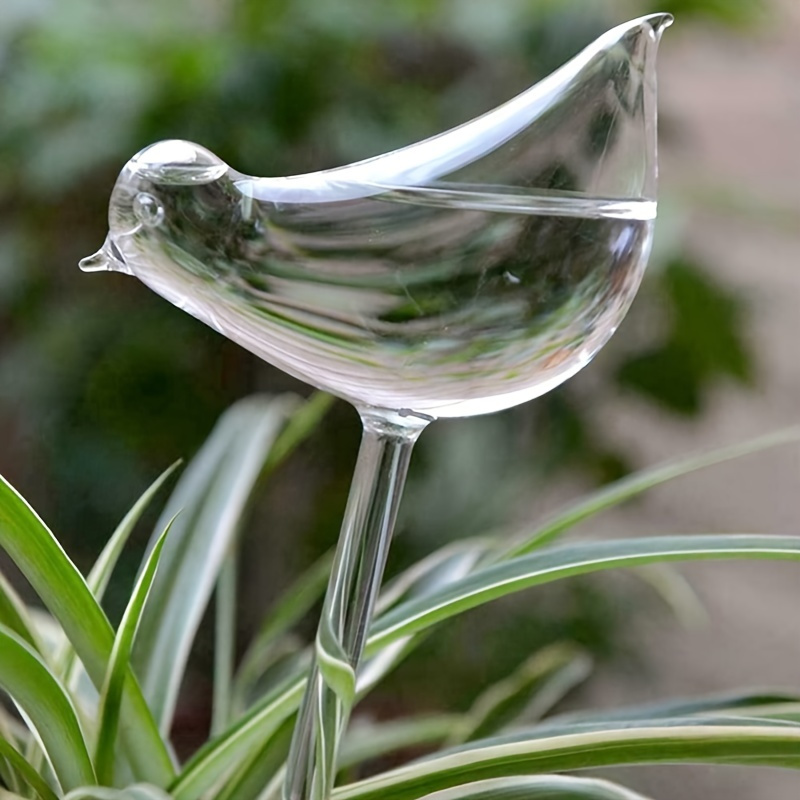 

1pc Bird Automatic Plant Waterer: Keep Your Indoor & Outdoor Plants Hydrated With This Self-watering Stakes Water Globe!