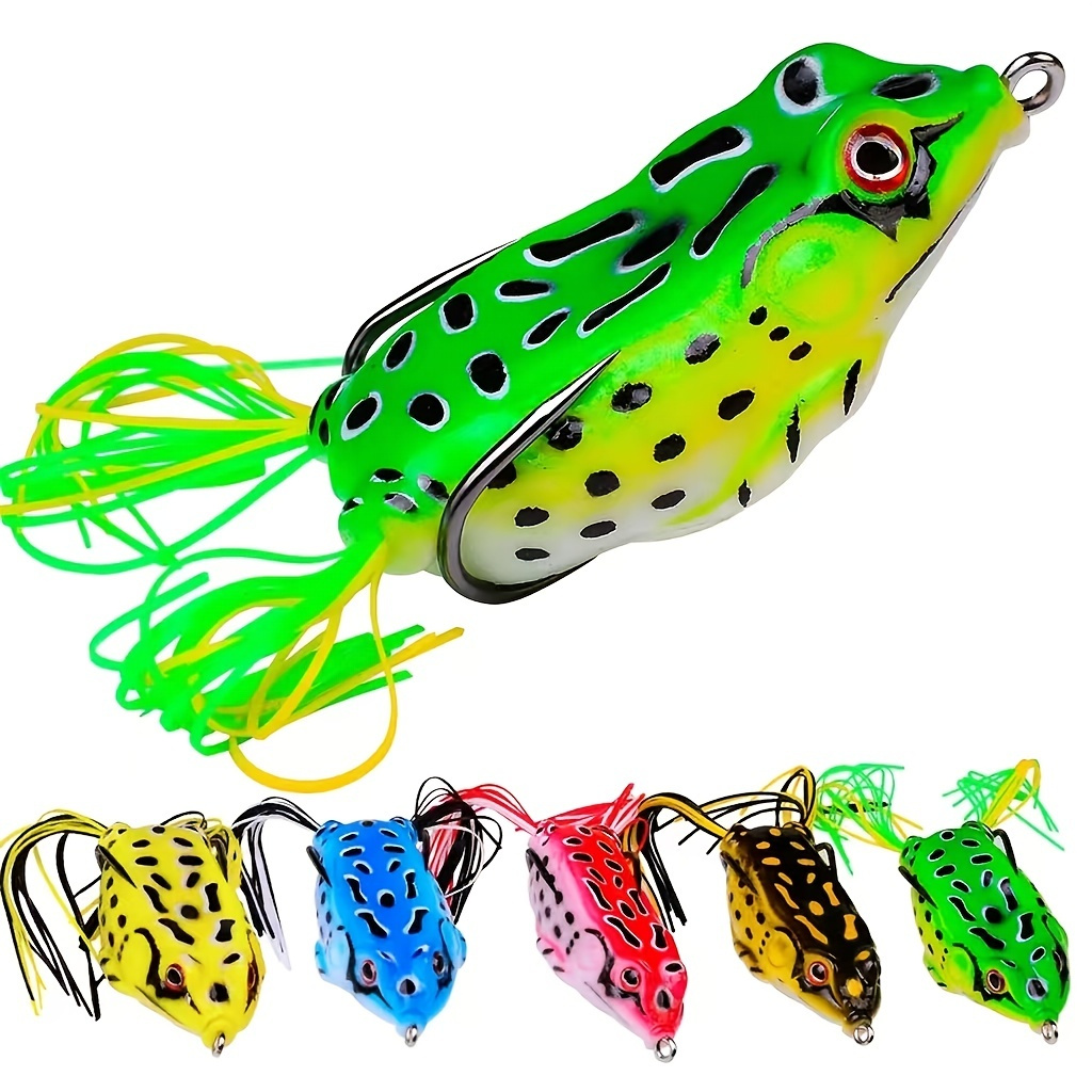 

4.5g/8g/13g Artificial Soft Frog Shaped Fishing Lure, Portable Plastic Minnow Crankbaits For Freshwater Saltwater