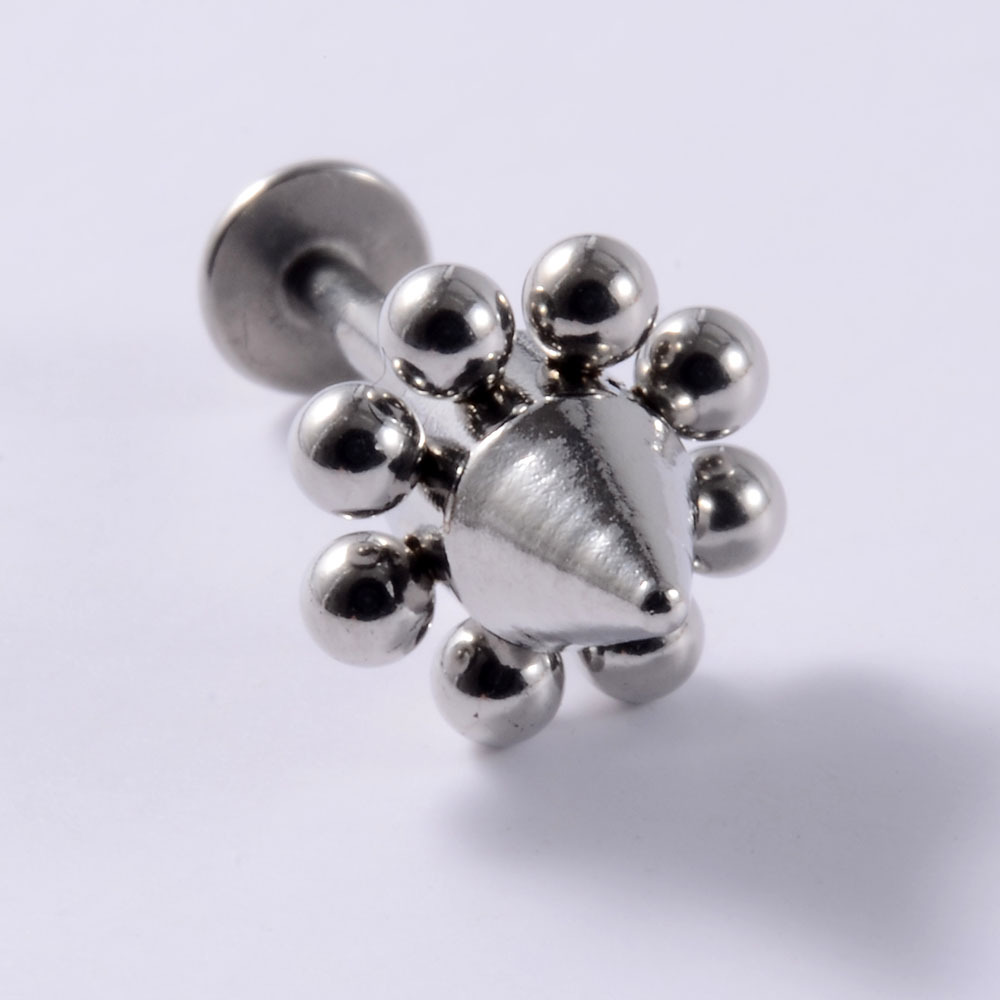 Labret Lip Bar Ring External Thread Tower Screw Ear Temu