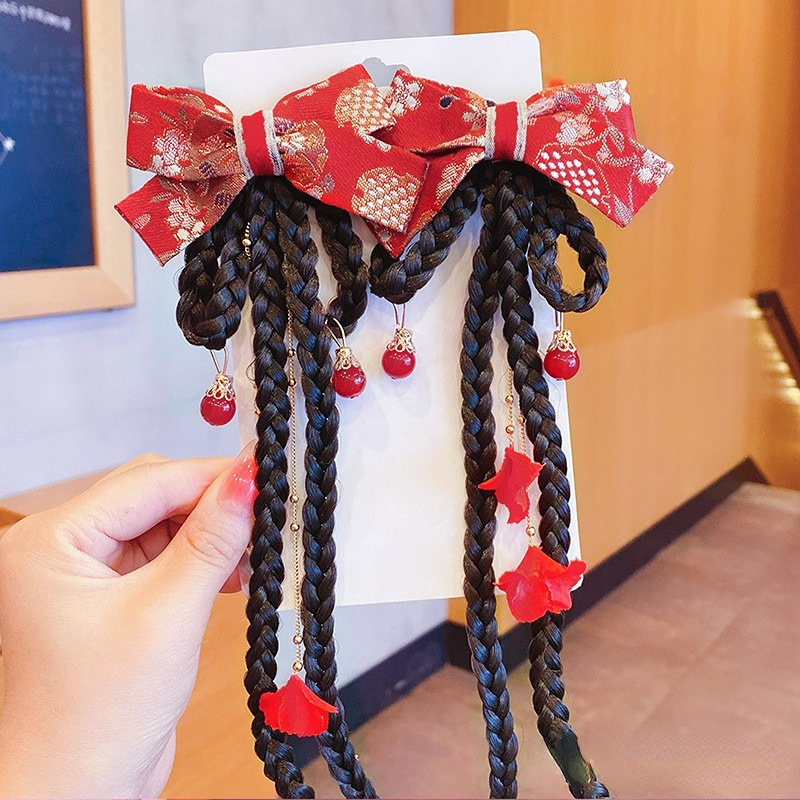 chinese hanfu hair accessory for girls Children hair ball hairpin