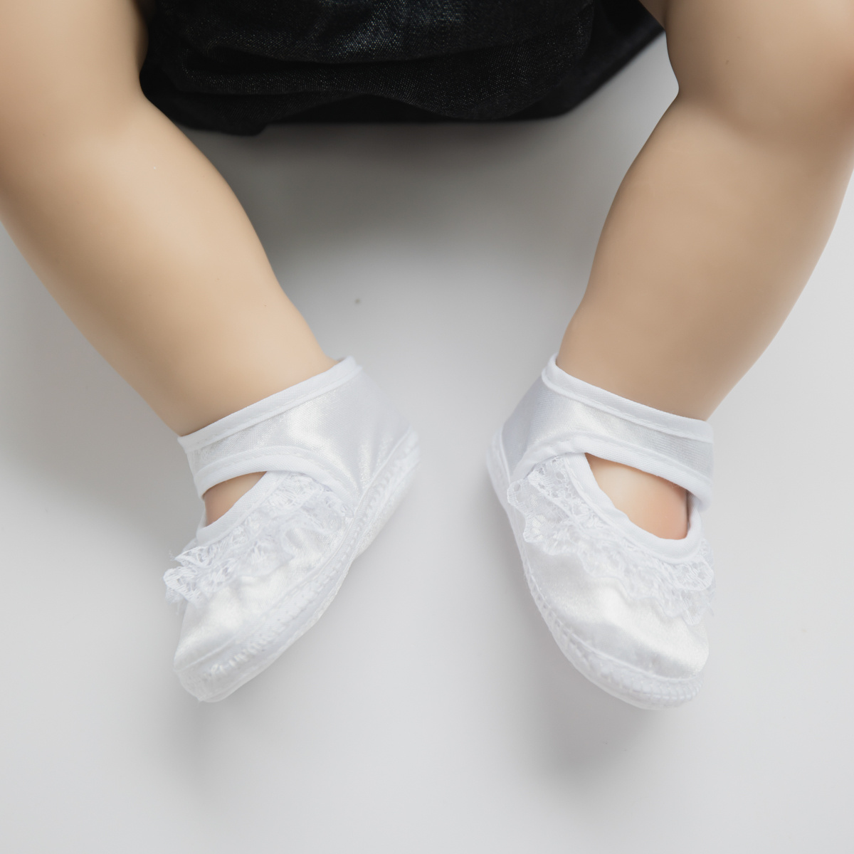Newborn Baby Girls Shoes Flats Soft Sole Lace Princess Shoes First ...