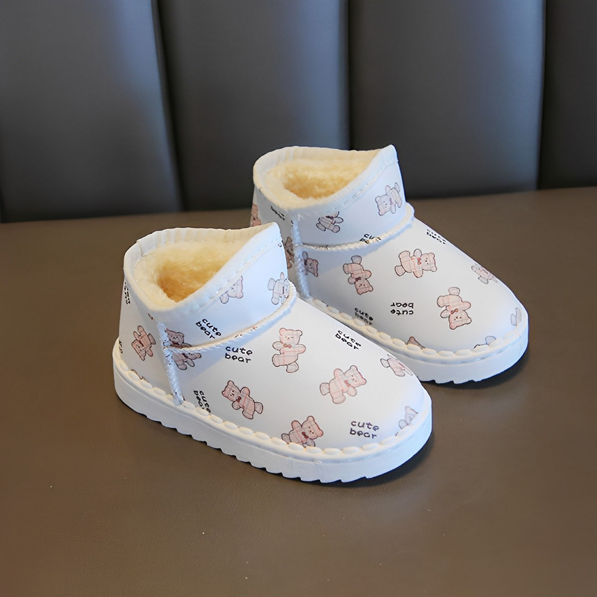 Kids fleece shop lined boots