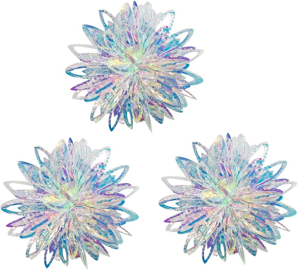 Iridescent Flower Ball Ornament Hanging Decoration - Temu