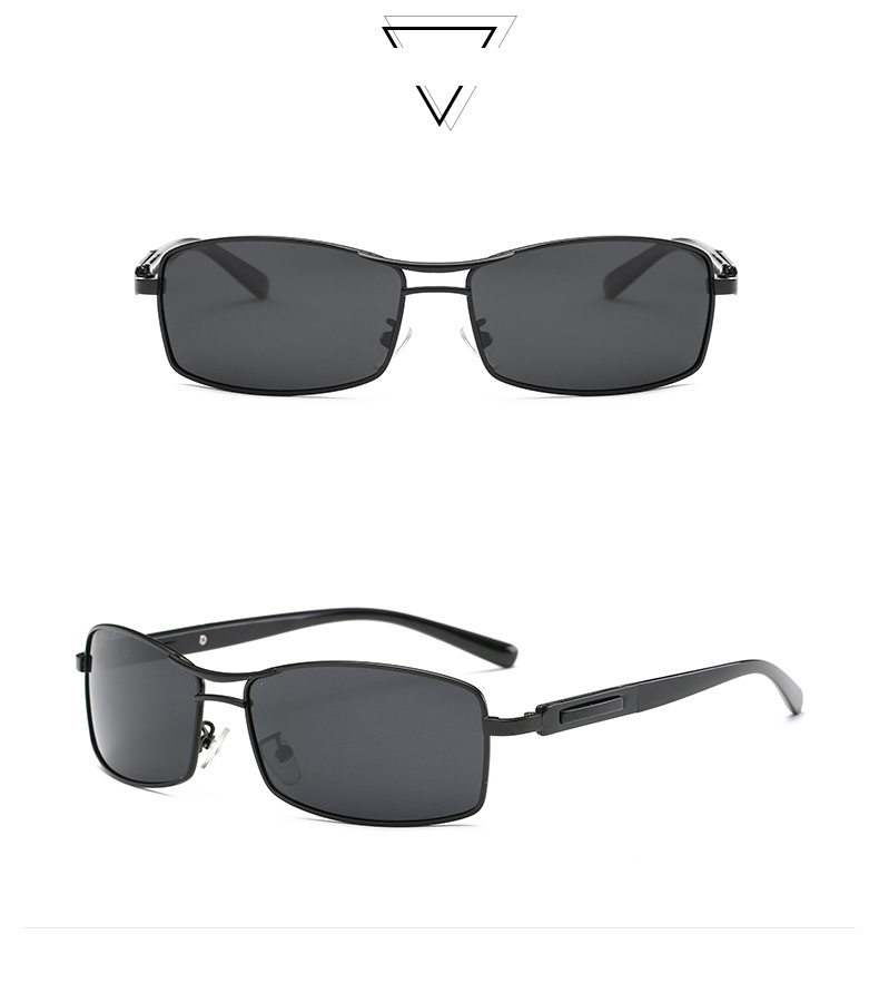 Polarized Sunglasses Men Fashion Metal Sunglasses Women Black Driving ...