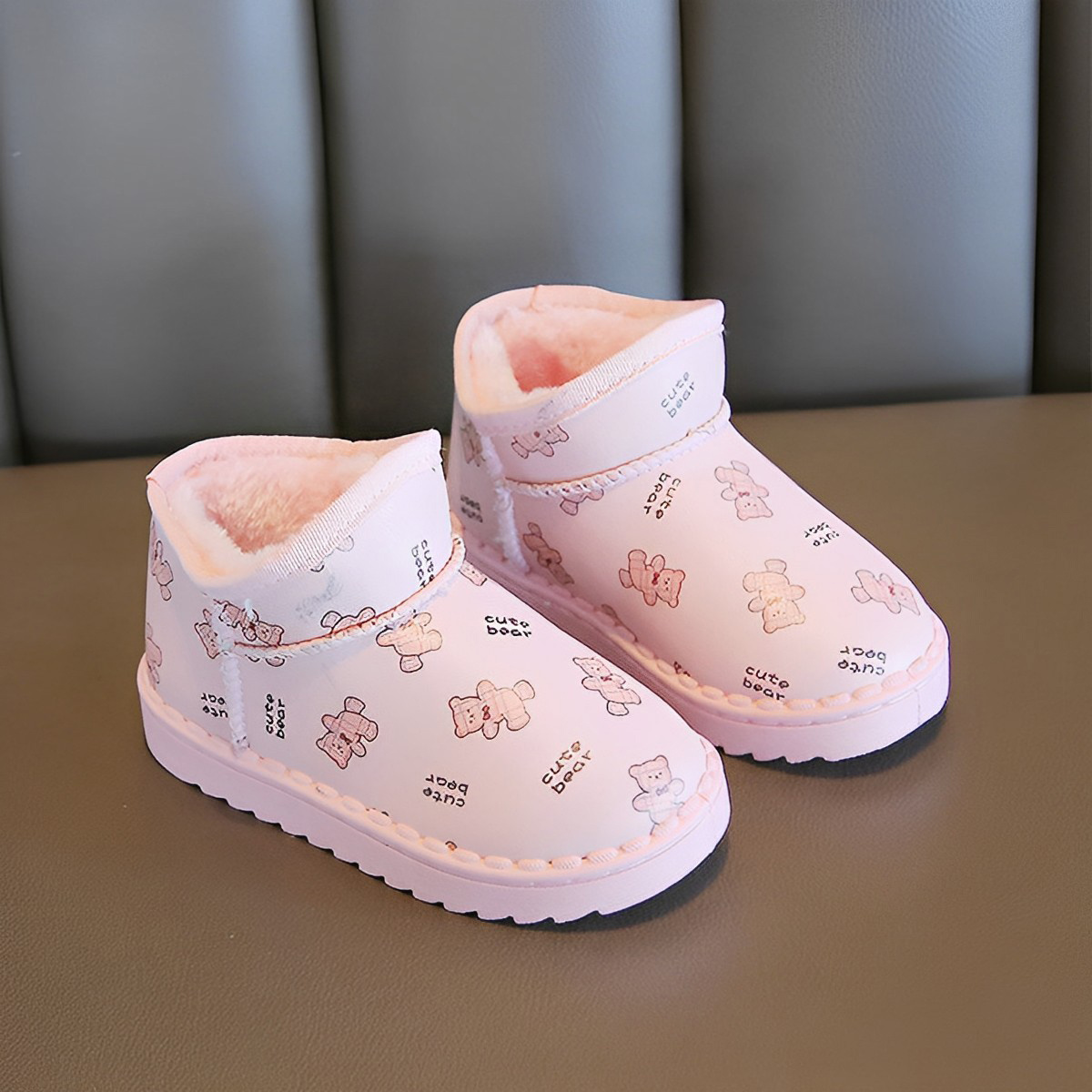 Fleece lined baby on sale booties