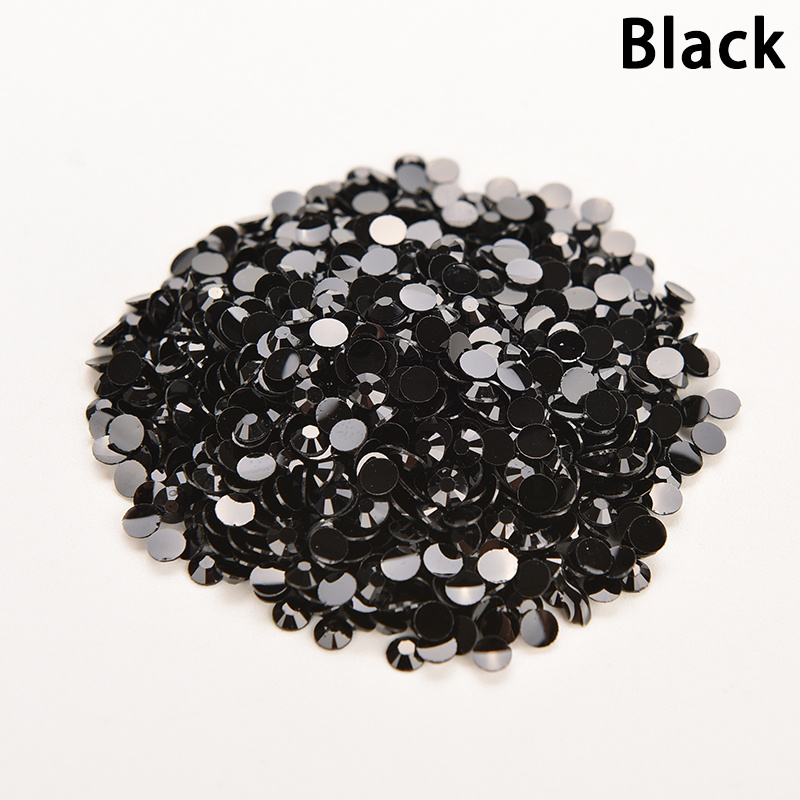 1000 Pcs Clear AB Flatback Rhinestones Round Beads For Nail Art