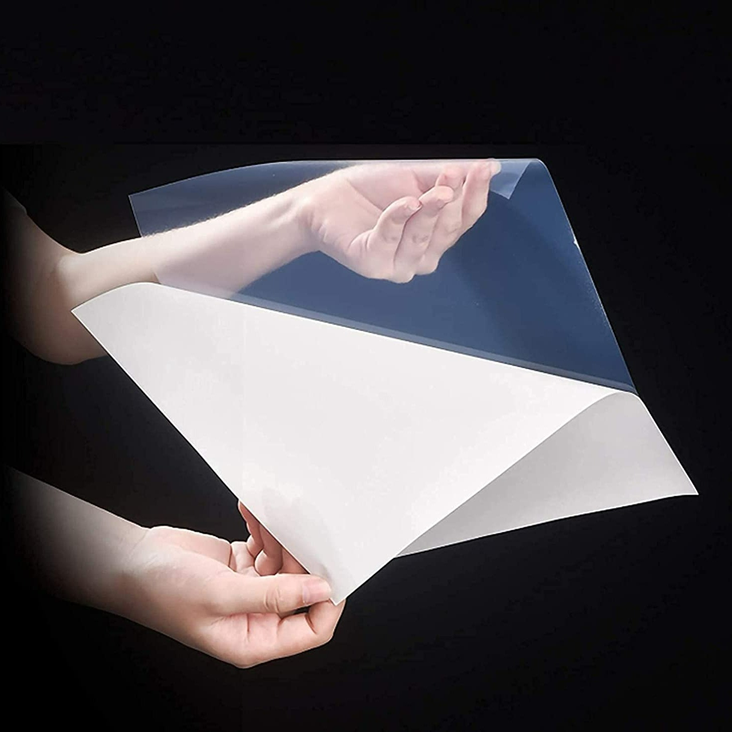 Papier autocollant en vinyle imprimable auto-adhésif pour imprimante à jet  d'encre, A4, papier de copie blanc transparent, bricolage, attro étanche
