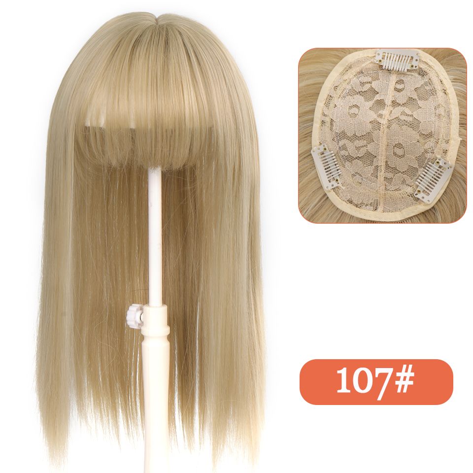 Top Hair Pieces With Bang Half Head Cover White Hair Stright Synthetic  Natural Fluffy Invisible Replacement Fake Hairpiece | Shop On Temu And  Start Saving | Temu