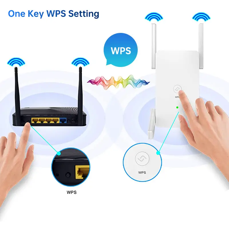 1pc wifi extender wifi booster repeater covers up to 8200 sq ft 1200mbps dual band internet booster 5g 2 4g wifi extenders signal booster for home internet extender wifi booster 4 external antennas details 1