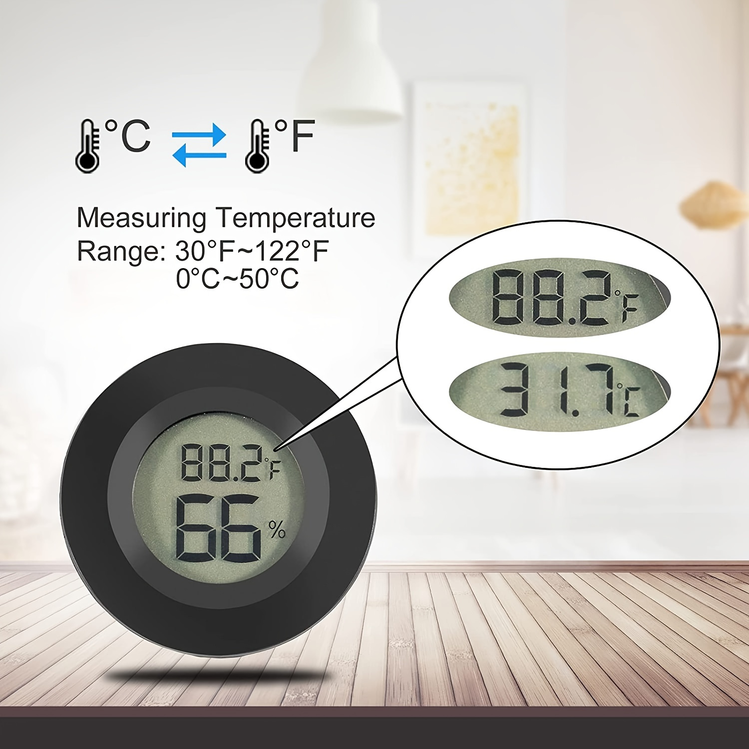 Minco Home Indoor Room Thermometer Digital Hygrometer Mini Tuya
