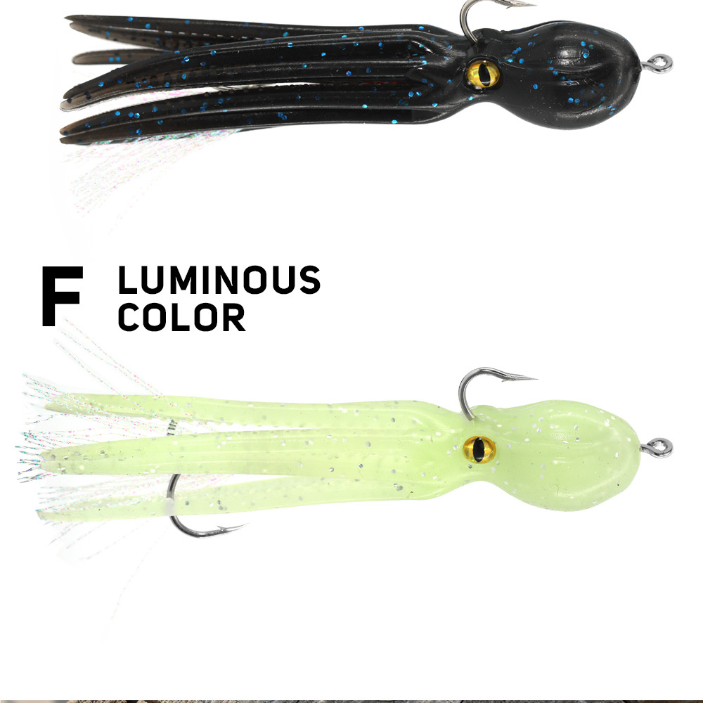 Leurres Jig Kracken Tackle 200g – Lot De 2 – Vert Fluo – Hameçons Assistés 7/0 – Neufs