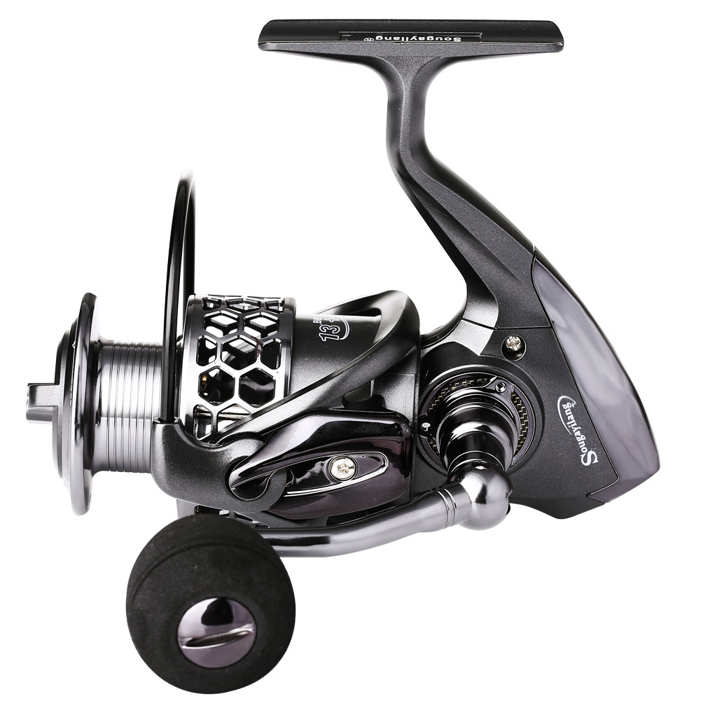  SMSOM Fishing Reel, Spinning Reels, 13+1 BB Ultralight Spinning  Fishing Reel, Suitable for Saltwater Freshwater Fishing Reel (Size : 9000)  : Sports & Outdoors