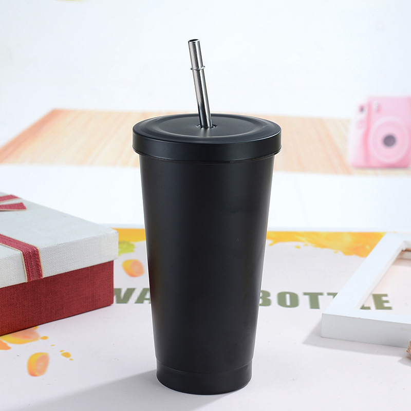 20oz Stitch Tumbler Lid and Straw Travel Metal Cup, Cold and Hot Drinking  Cup Coffee Tumbler, Skinny Tumbler 