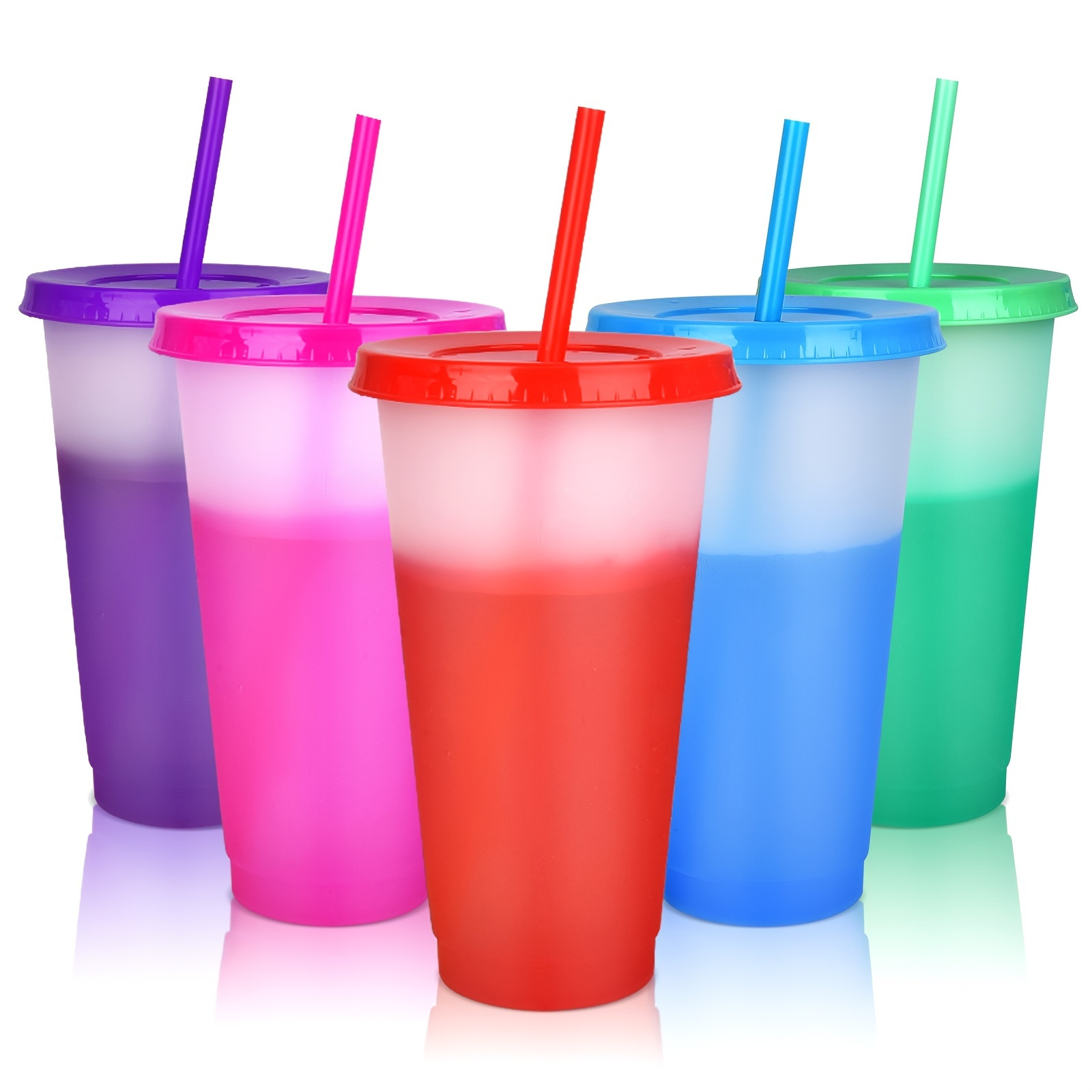 710ml 24oz 700ml cold colour changing cup color changing plastic