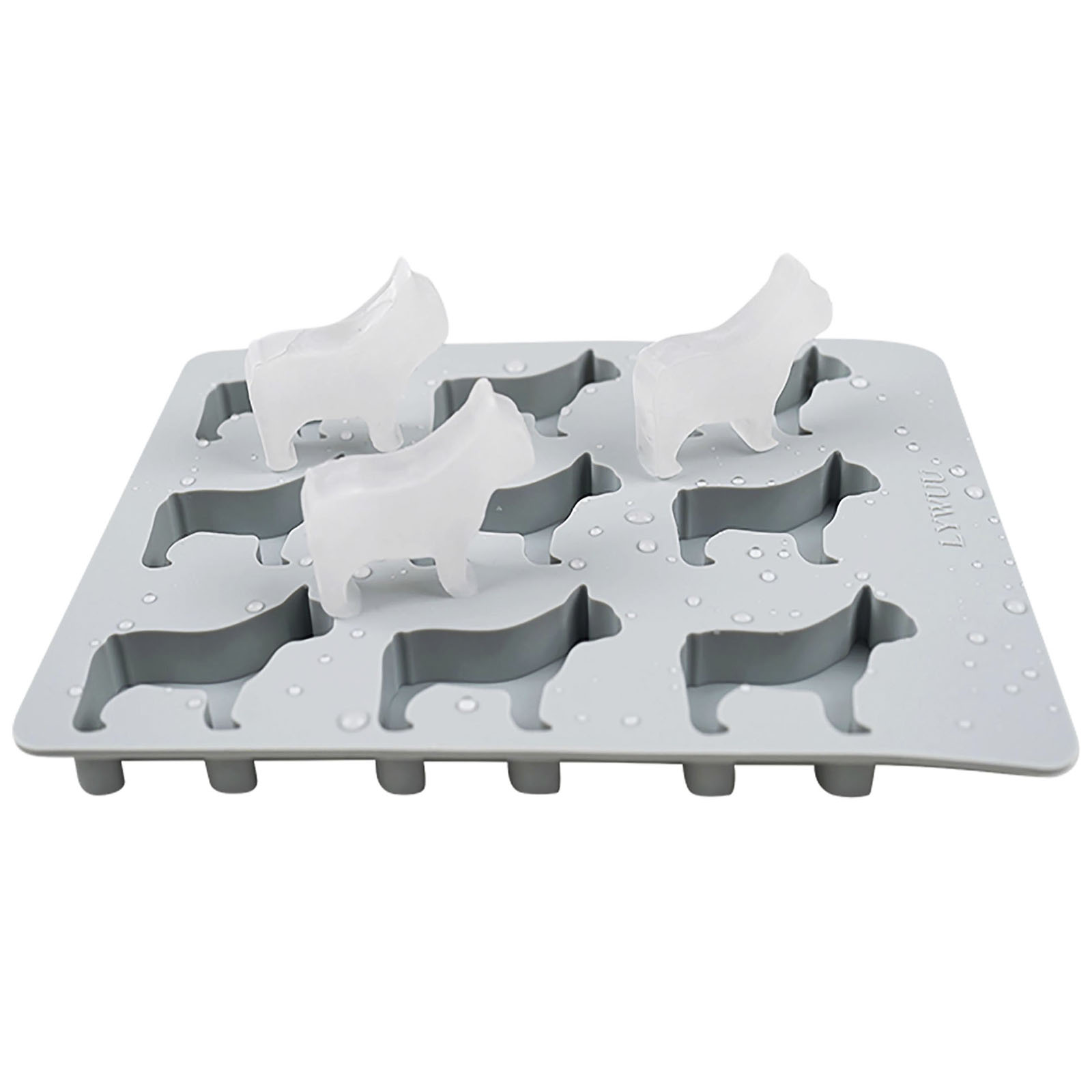  LYWUU Cat Shaped Silicone Ice Cube Molds and Tray