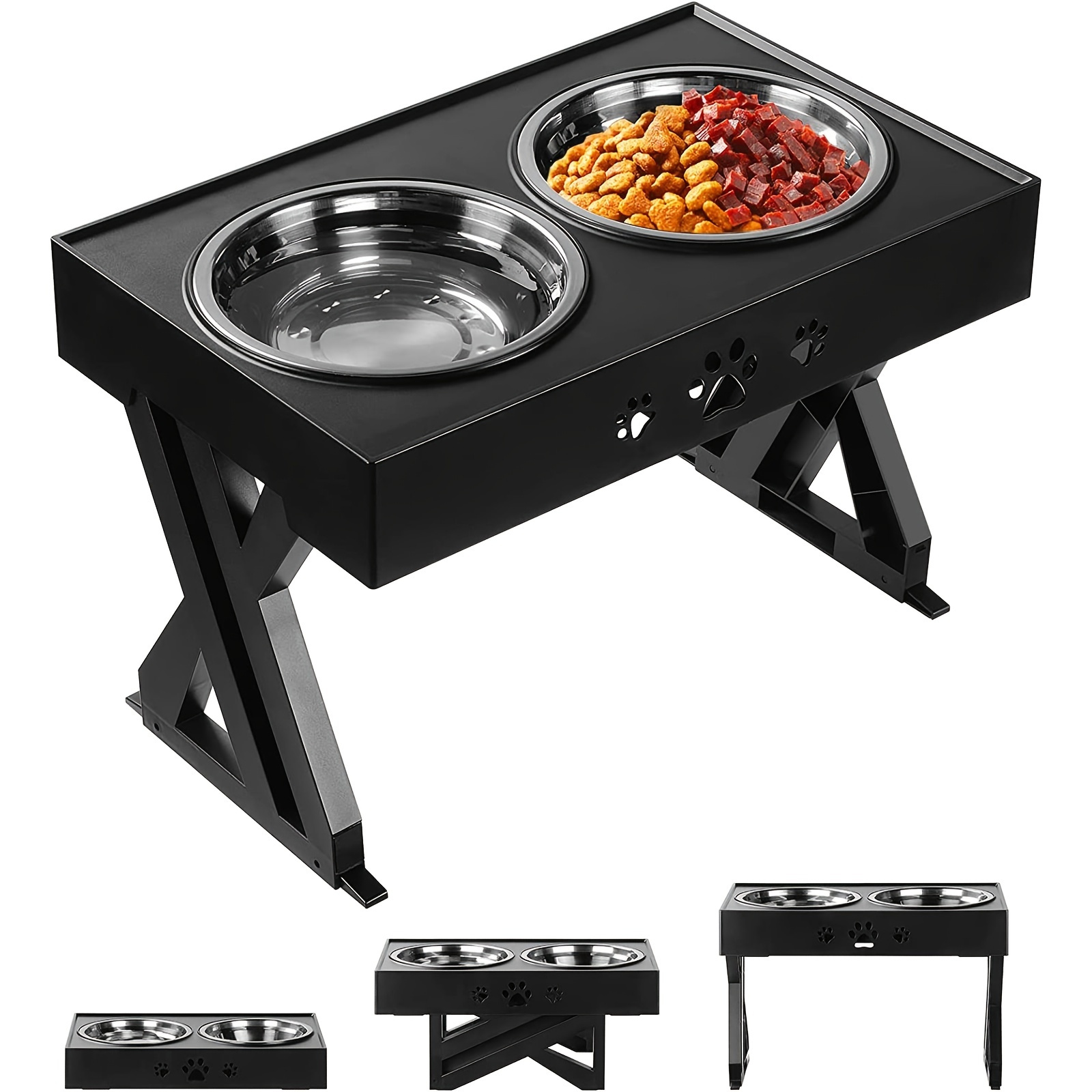 Dog Food Bowls With Stand Mimu Raised With Dog Food Storage