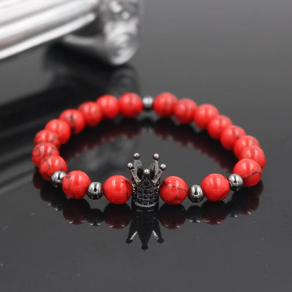 1pc Simple Personality Men's Pinestone Micro-insert Crown Elastic ...