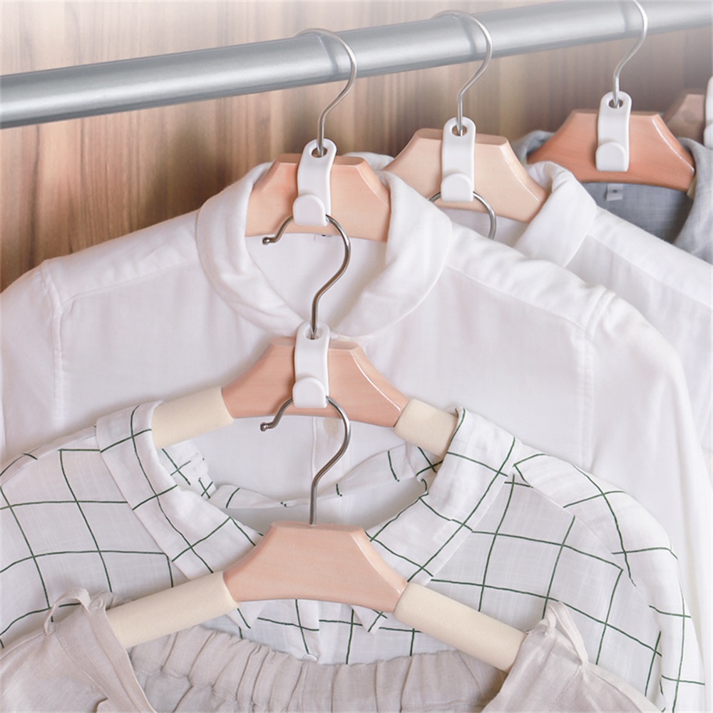 KEAEF Clothes Hanger Connector Hooks, Mini Cascading Hanger Hooks for  Velvet Huggable Hangers, Wooden Hangers, Heavy Duty