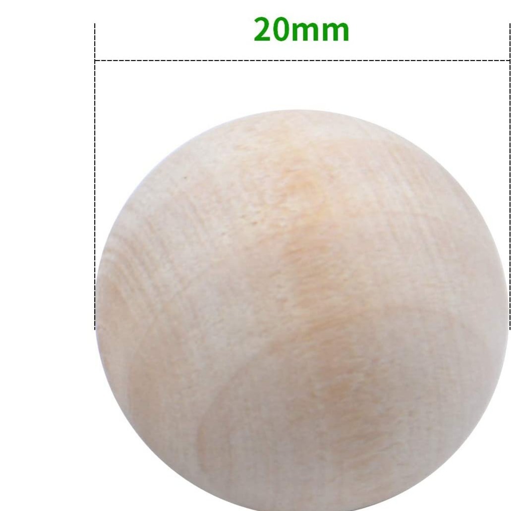Round Wooden Ball, Bag of Wood Round Ball, Small Wooden Balls, for Crafts  and Building - Brown
