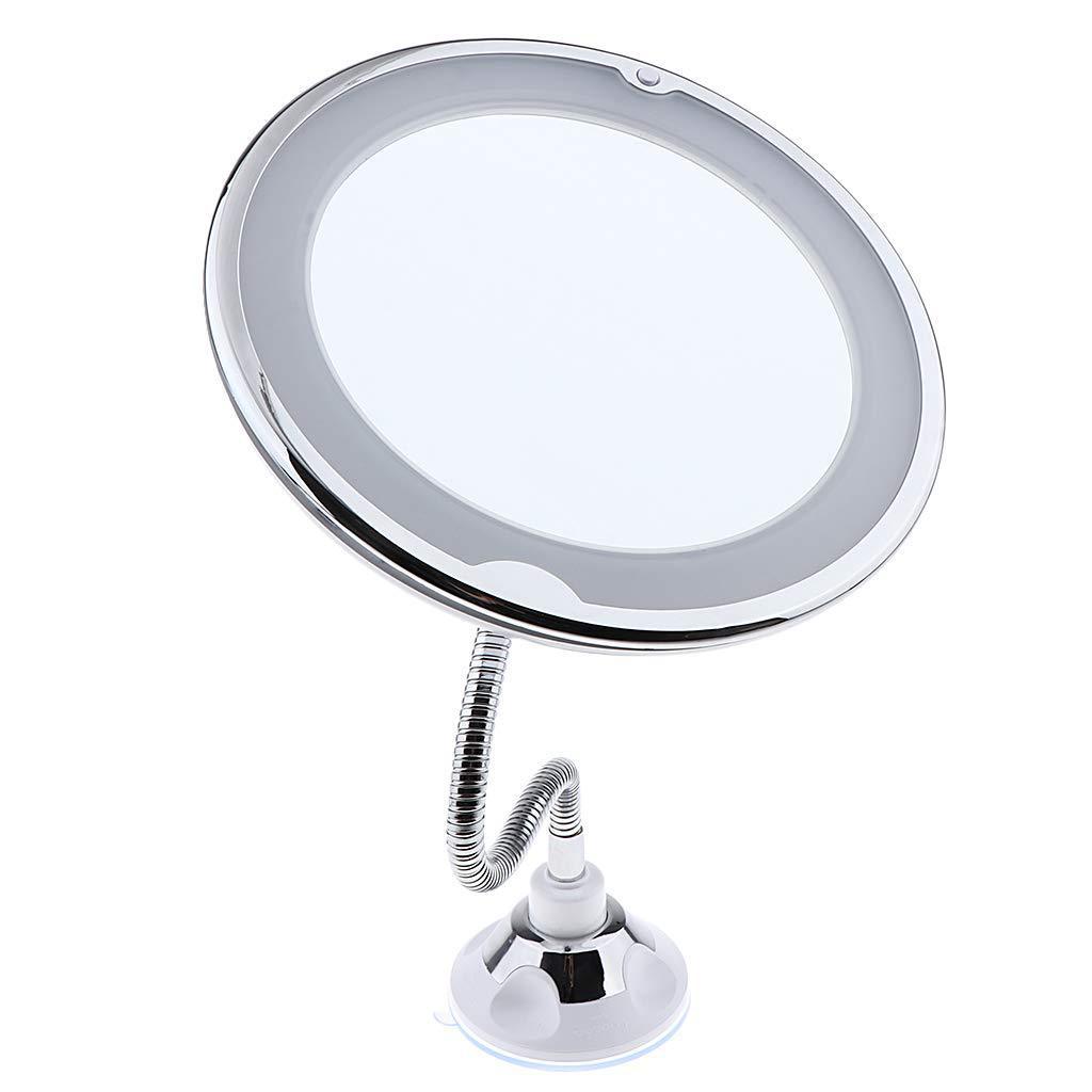 Wewoo - Miroir de maquillage avec lumière LED pliable 2 PCS 10X grossissant  un poche cosmétique - Miroirs - Rue du Commerce