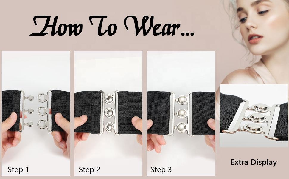 Fabric Elastic Belt High Stretchy Wide Waist Belt Women Belts For Dress For  Women Girls - Temu