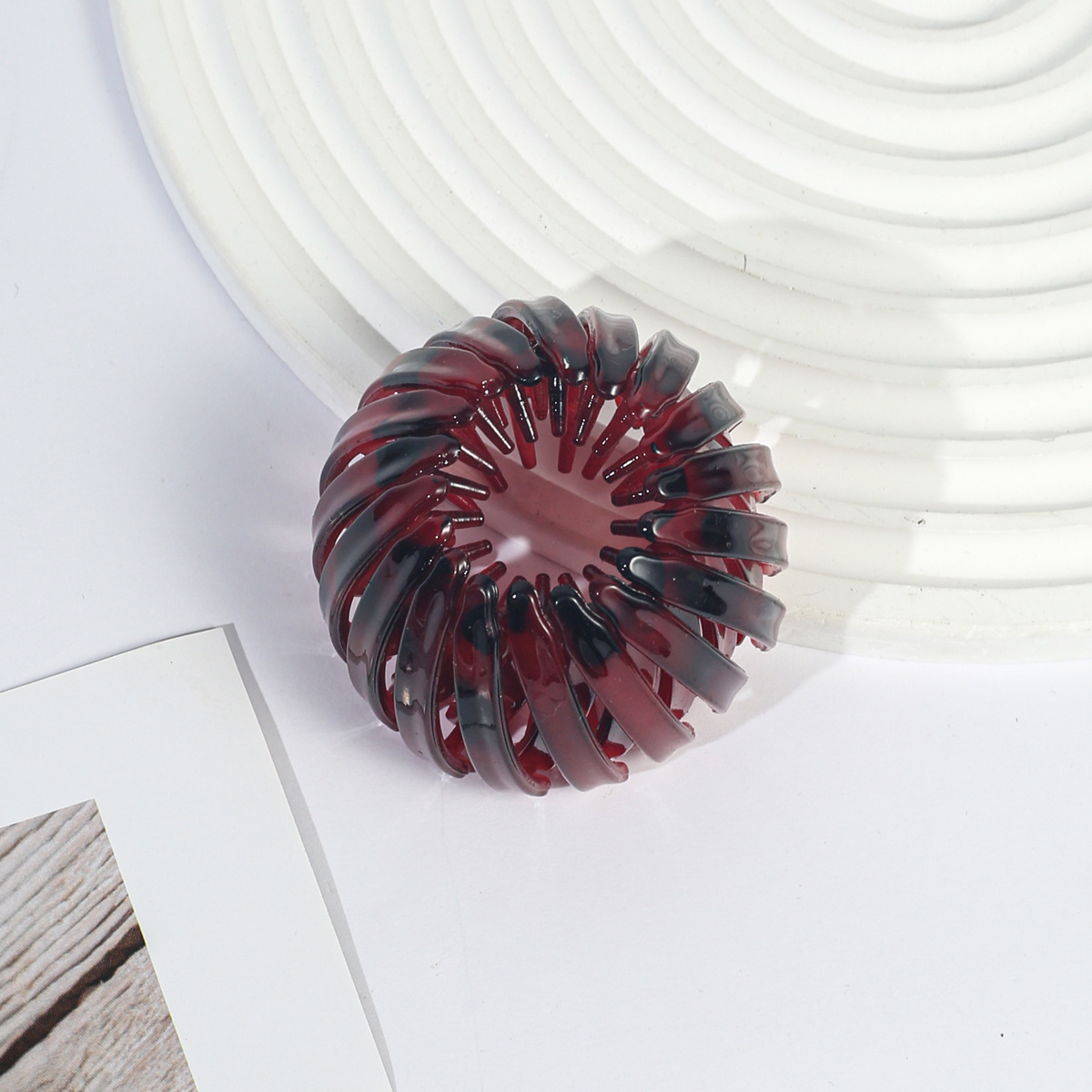 Leopard Print Hairpin & Ponytail Holder Set