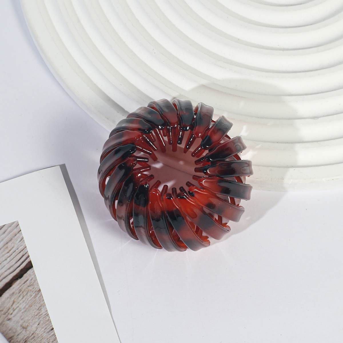 Leopard Print Hairpin & Ponytail Holder Set