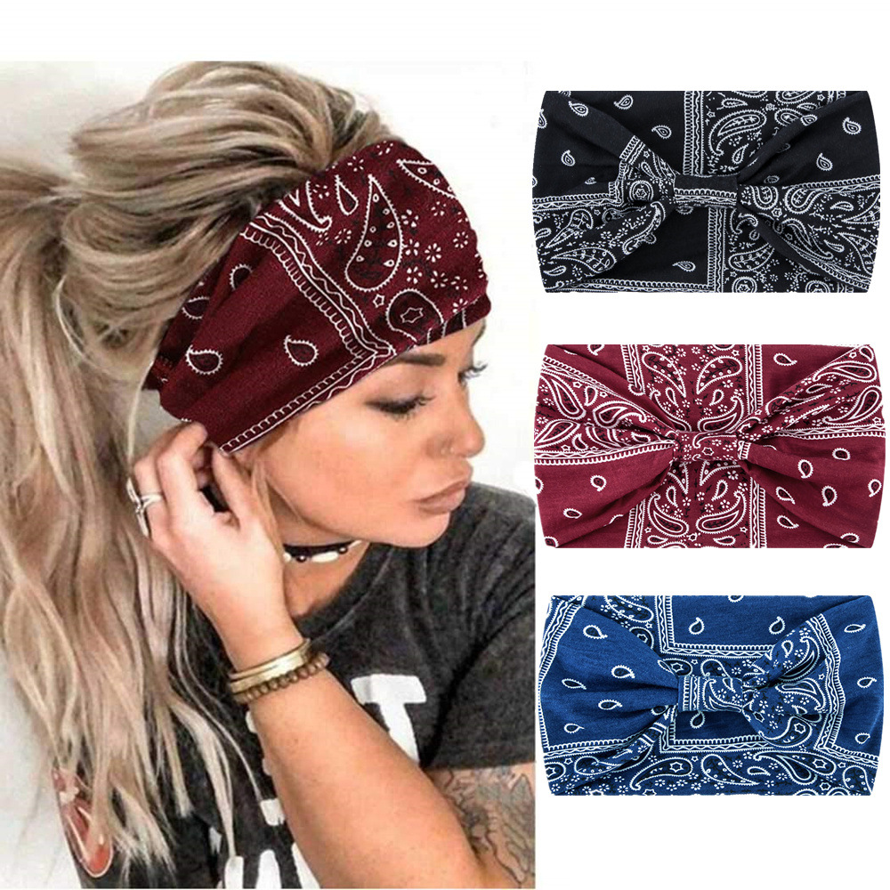 Bohemian Women Bandana Hair Band Headwear Head Wrap Hair Scarf Accessories  Gifts