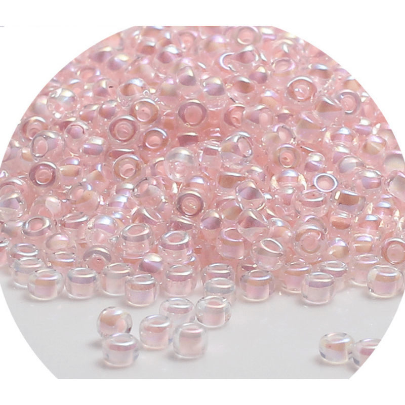 Delica Glass Seed Beads 2mm Transparent Dyed Color Beads Jewelry Making  720pcs S