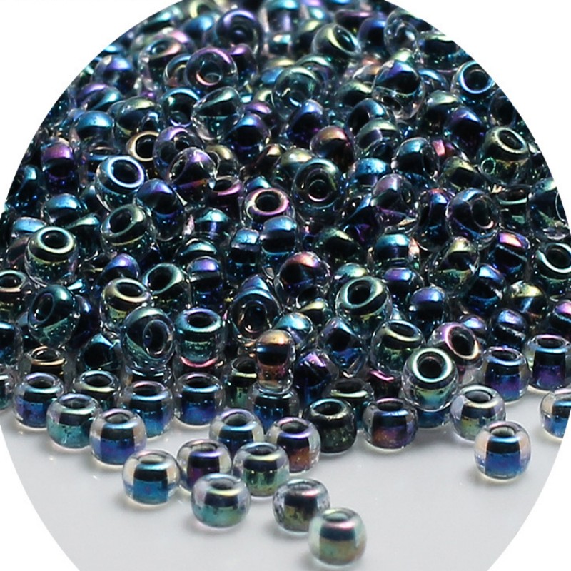 Delica Glass Seed Beads 2mm Transparent Dyed Color Beads Jewelry Making  720pcs S