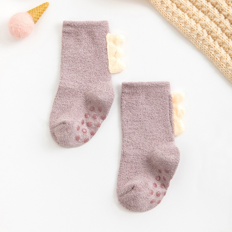 Baby Anti Skid Cozy Socks,Thick Warm Soft Infant Grippy Fluffy  Socks,Toddler Fuzzy Kids Girls Boy