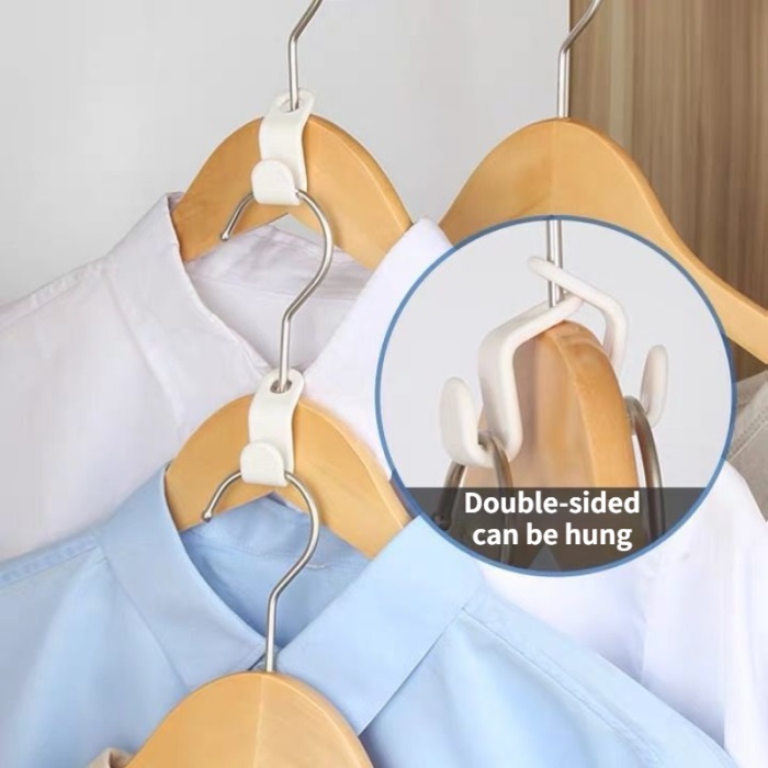 KEAEF Clothes Hanger Connector Hooks, Mini Cascading Hanger Hooks for  Velvet Huggable Hangers, Wooden Hangers, Heavy Duty