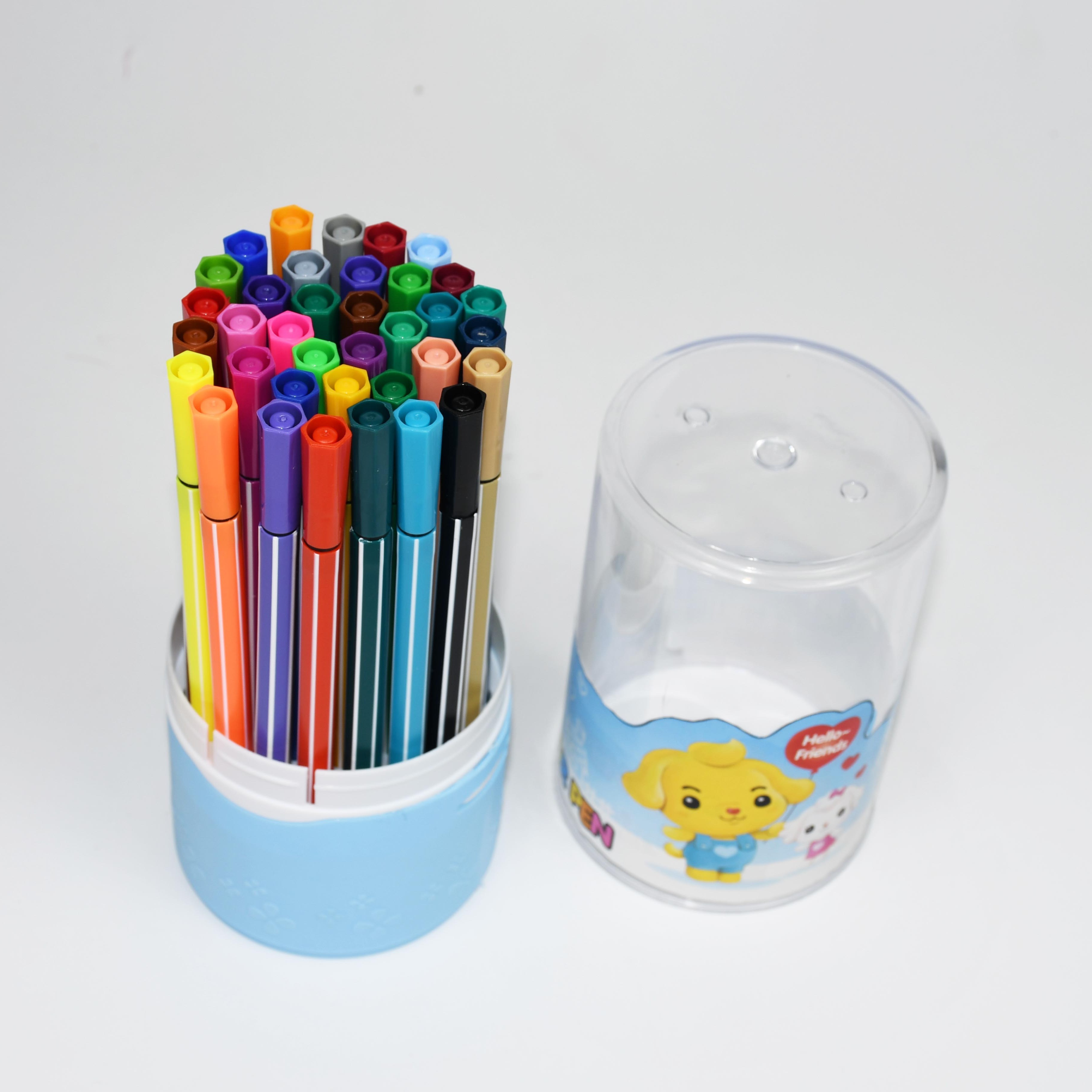 Water Color Pen 12 18 24 36 Colors Of Barrel For Kids And - Temu