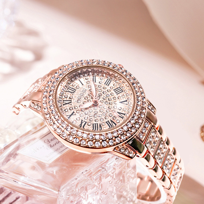 Delgada de moda pulsera de las mujeres relojes mujer reloj de cuarzo con  diamantes de imitación GENERICO