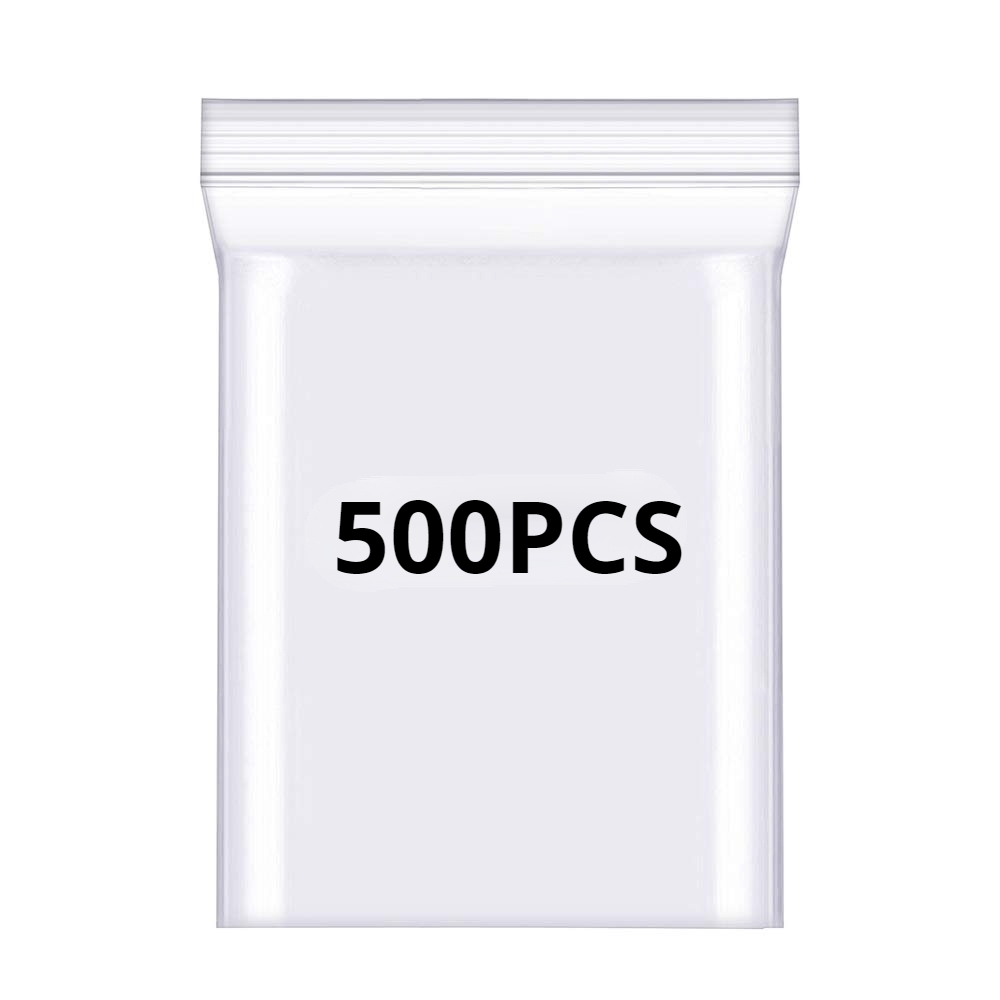 Clear Resealable Zip Plastic Bags, 2 Mil Thick Transparent Poly Bags With  Seal Zipper, Self Locking Plastic Bags For Coins, Screws, Small Items,  Jewelry Supplies, Snacks, Clothing - Temu