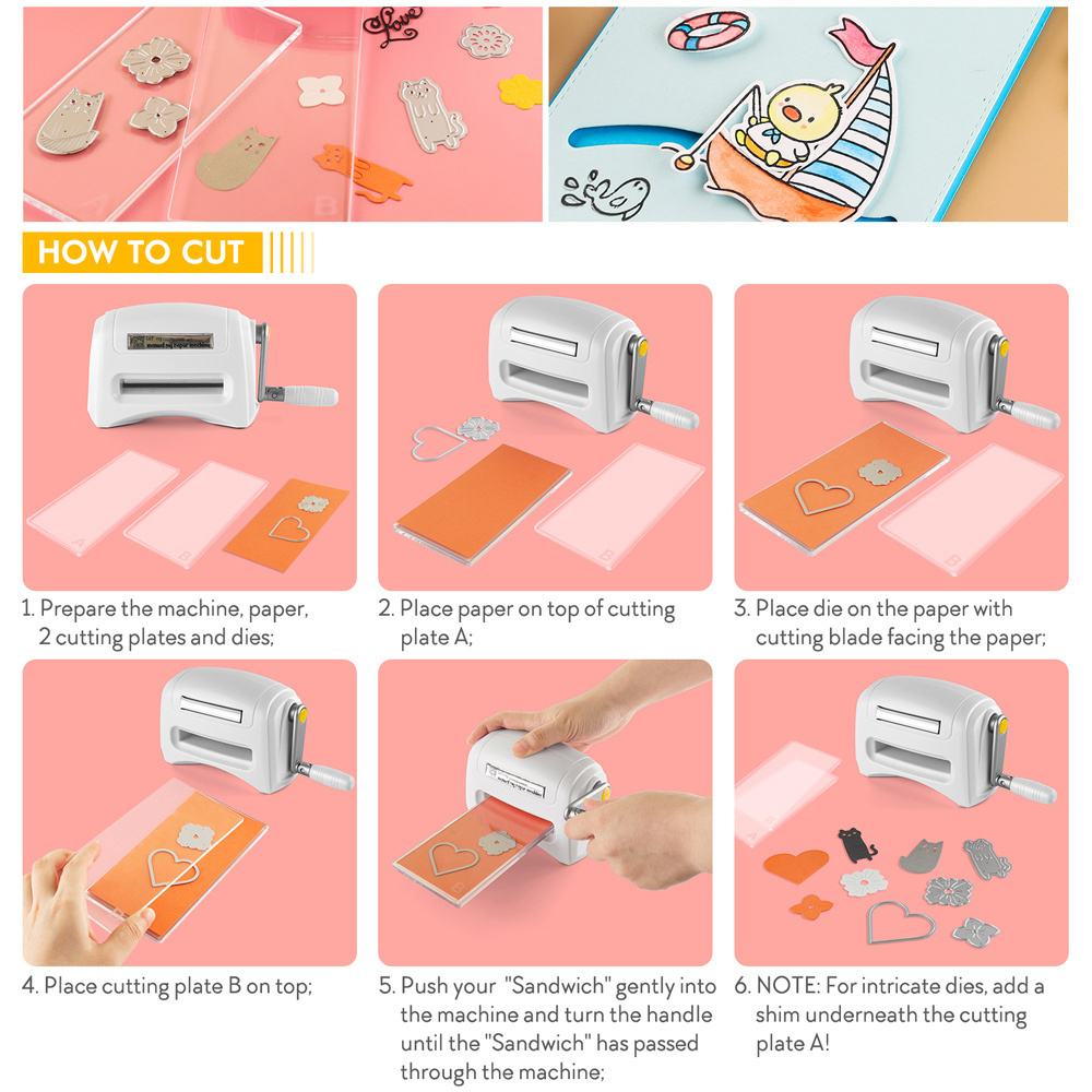 2023 New Portable Manual Die Cutting Embossing Machine Diy - Temu